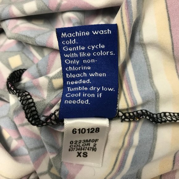 Apt 9 Print Sleeveless Top XS - Picture 6 of 6